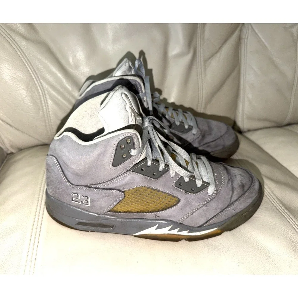 Nike Air Jordan 5 Retro Wolf Grey Men's Shoes Size 11 136027-005